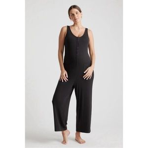 Quince Tencel Rib Maternity & Nursing Jumpsuit